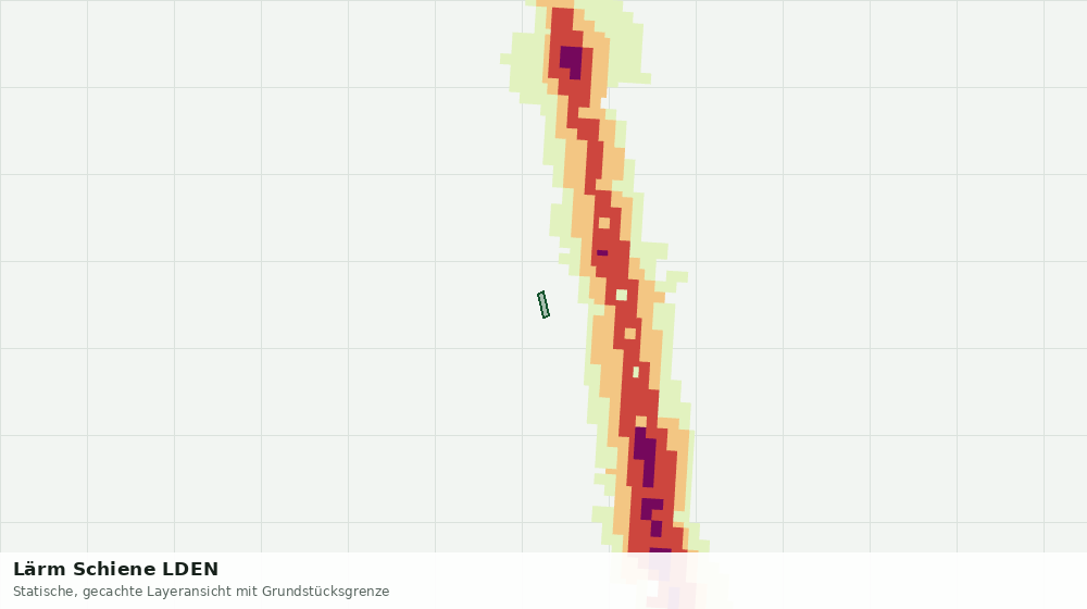 Statische Kartenansicht: Lärm Schiene LDEN