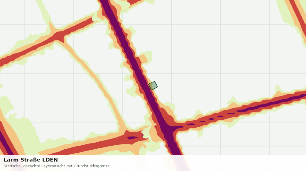 Statische Kartenansicht: Lärm Straße LDEN