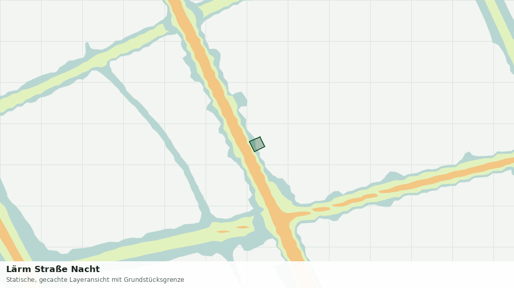 Statische Kartenansicht: Lärm Straße Nacht