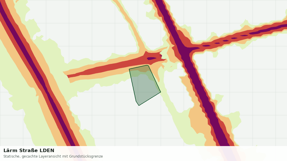 Statische Kartenansicht: Lärm Straße LDEN