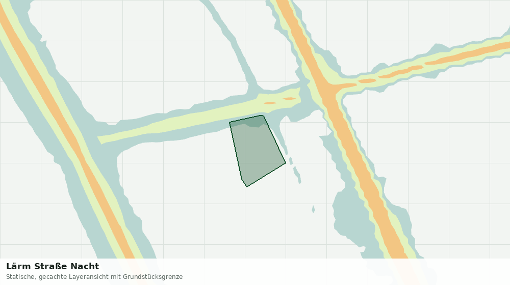 Statische Kartenansicht: Lärm Straße Nacht