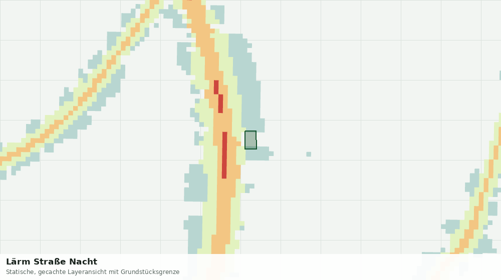 Statische Kartenansicht: Lärm Straße Nacht