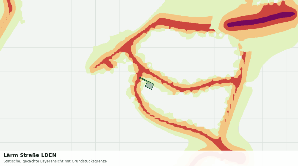 Statische Kartenansicht: Lärm Straße LDEN