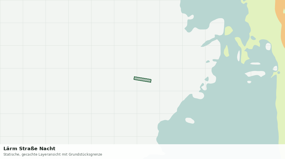 Statische Kartenansicht: Lärm Straße Nacht