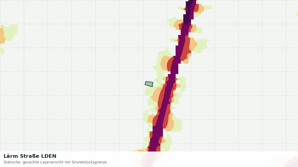 Statische Kartenansicht: Lärm Straße LDEN
