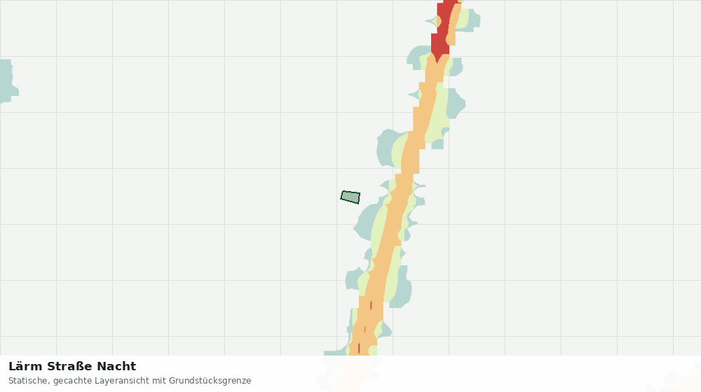 Statische Kartenansicht: Lärm Straße Nacht