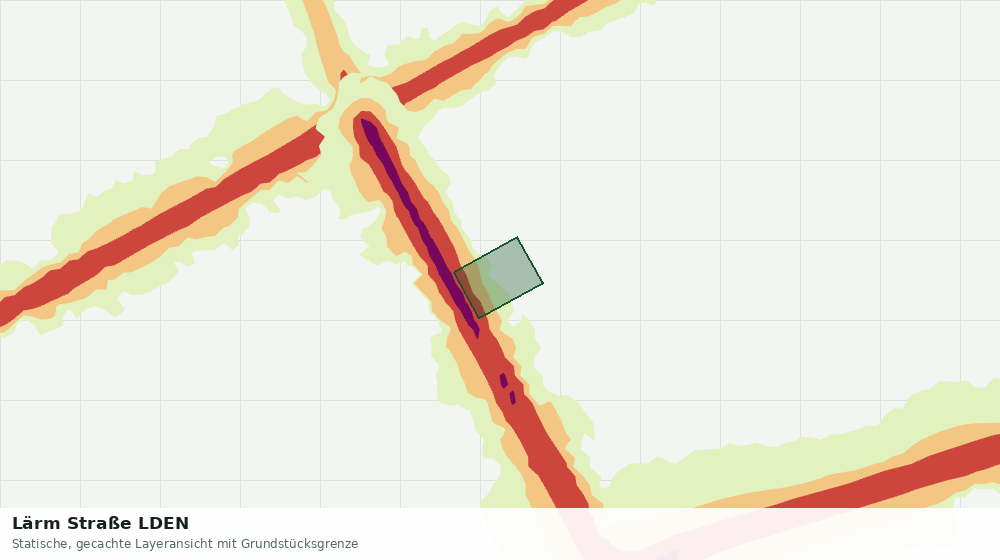 Statische Kartenansicht: Lärm Straße LDEN