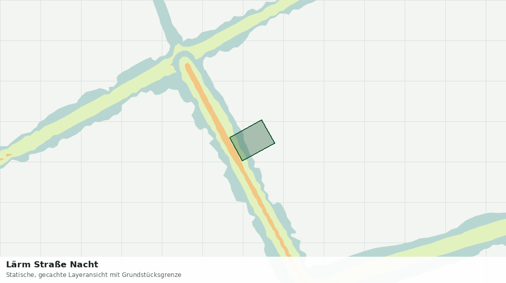 Statische Kartenansicht: Lärm Straße Nacht
