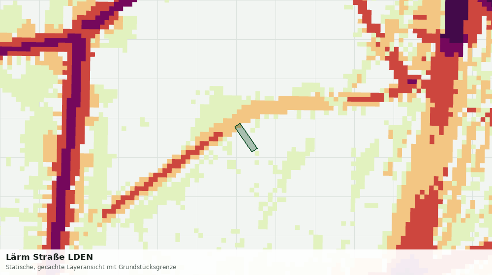 Statische Kartenansicht: Lärm Straße LDEN
