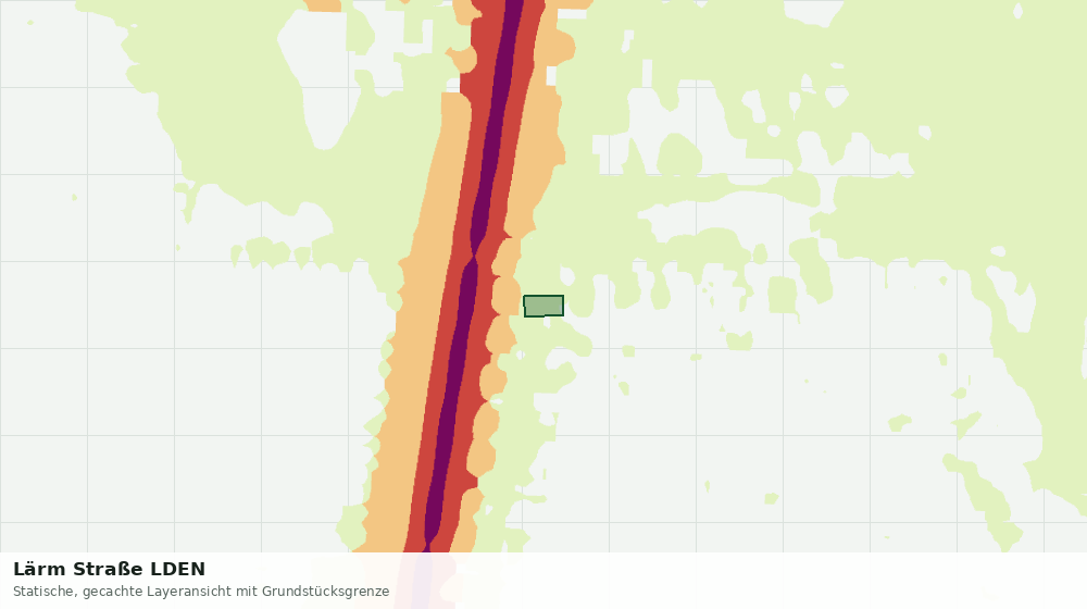 Statische Kartenansicht: Lärm Straße LDEN