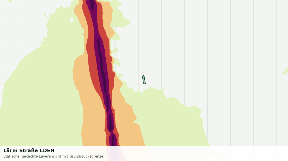 Statische Kartenansicht: Lärm Straße LDEN