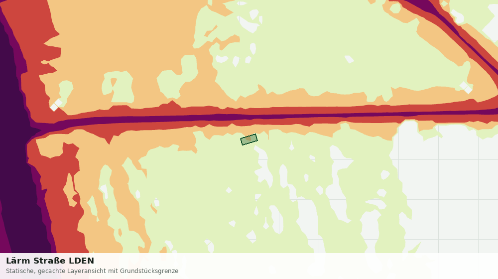 Statische Kartenansicht: Lärm Straße LDEN