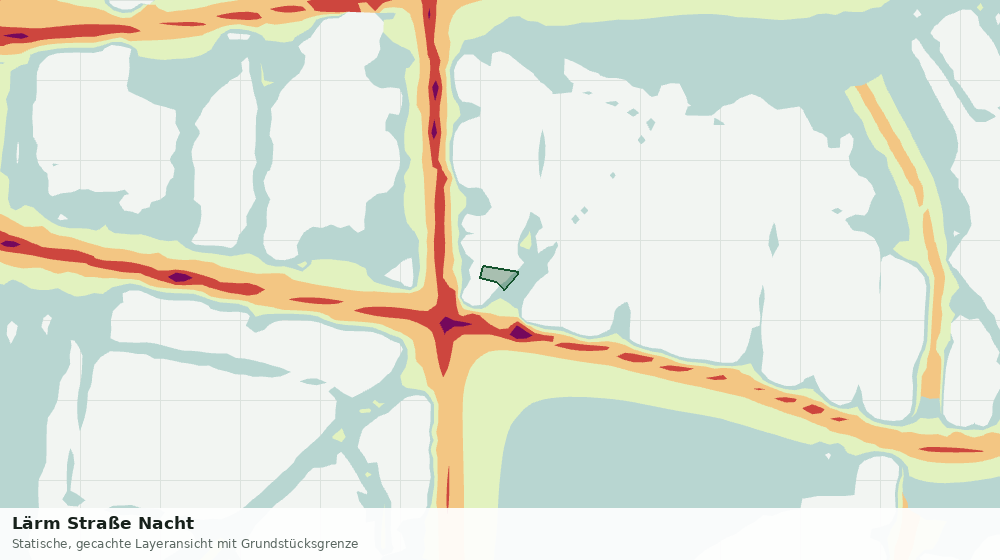 Statische Kartenansicht: Lärm Straße Nacht