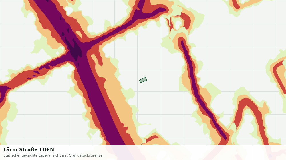 Statische Kartenansicht: Lärm Straße LDEN