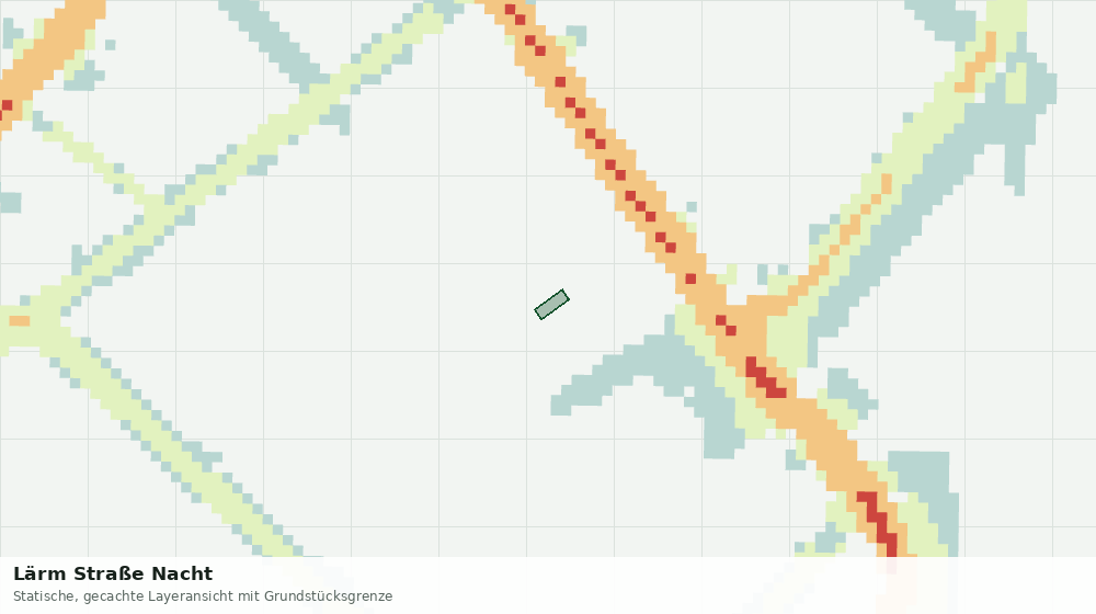 Statische Kartenansicht: Lärm Straße Nacht
