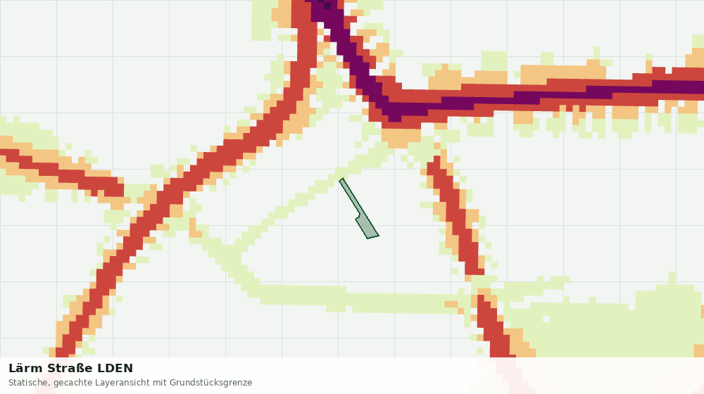 Statische Kartenansicht: Lärm Straße LDEN