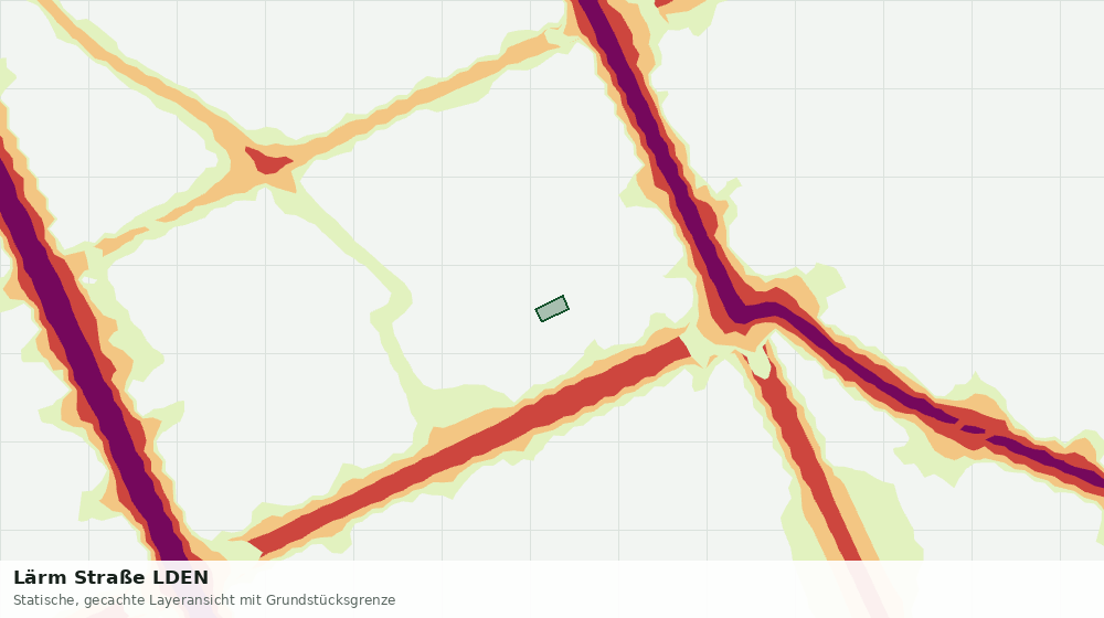 Statische Kartenansicht: Lärm Straße LDEN