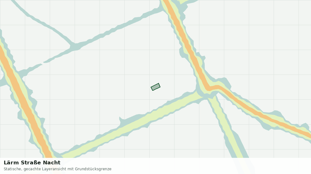 Statische Kartenansicht: Lärm Straße Nacht