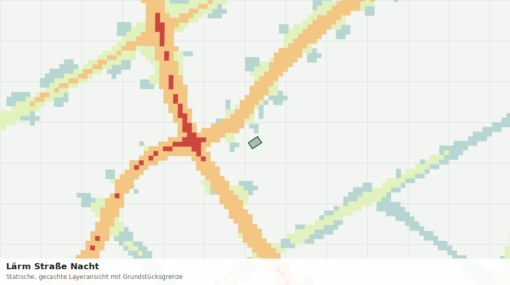 Statische Kartenansicht: Lärm Straße Nacht