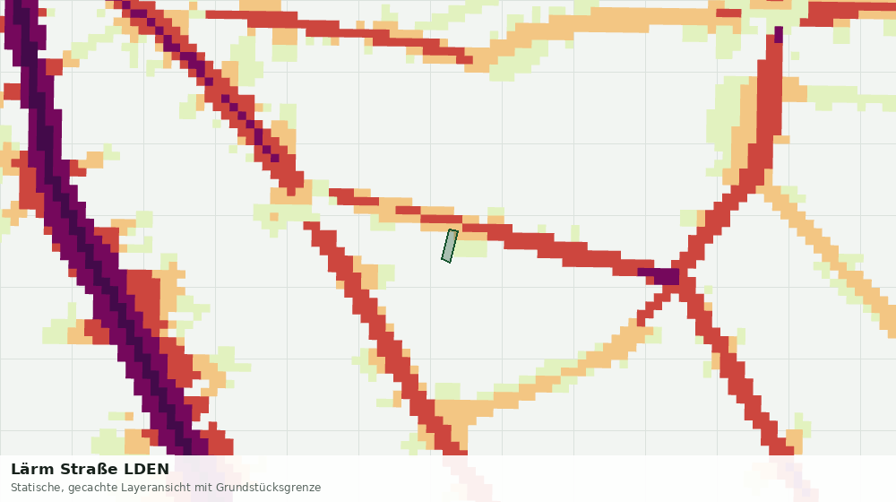 Statische Kartenansicht: Lärm Straße LDEN