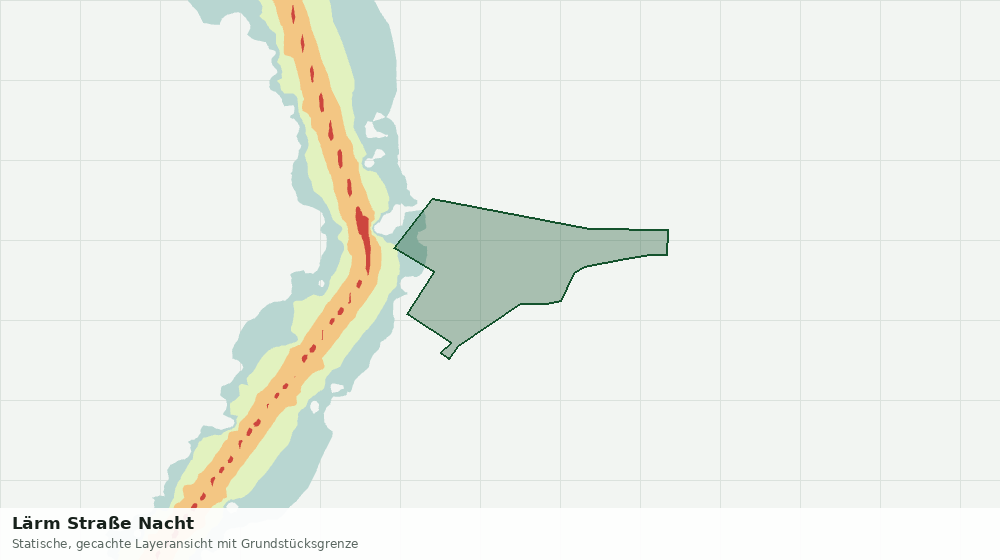 Statische Kartenansicht: Lärm Straße Nacht