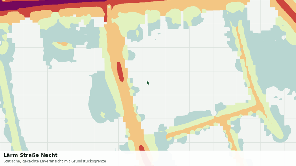 Statische Kartenansicht: Lärm Straße Nacht