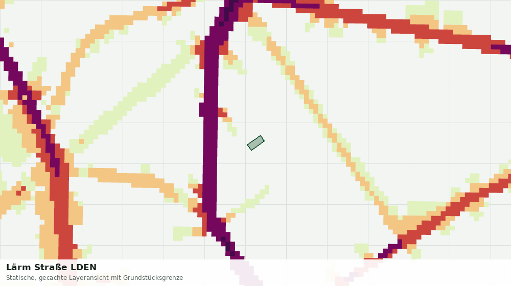Statische Kartenansicht: Lärm Straße LDEN