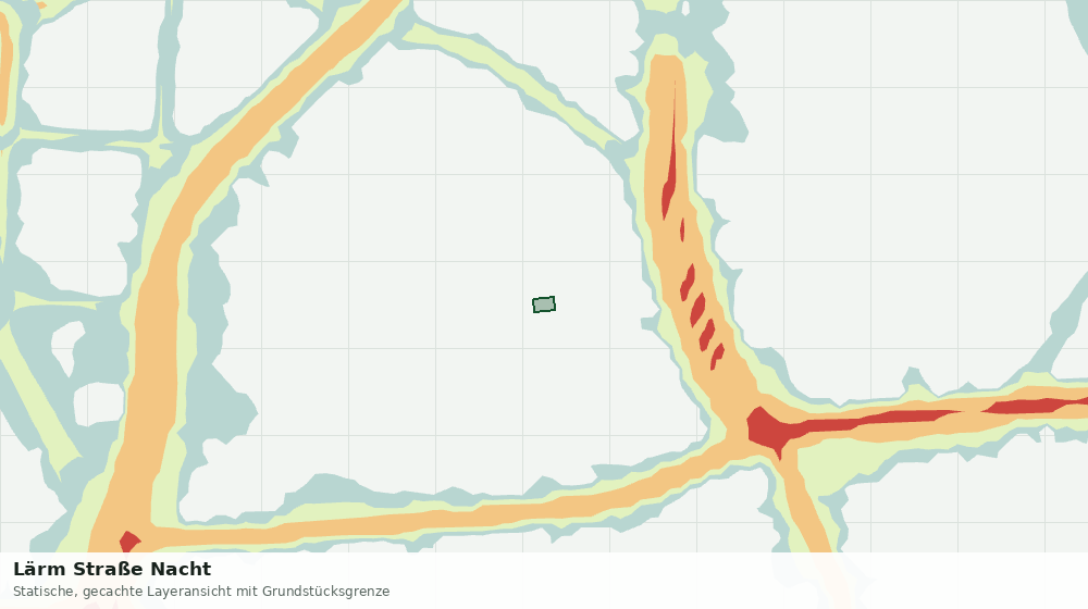 Statische Kartenansicht: Lärm Straße Nacht
