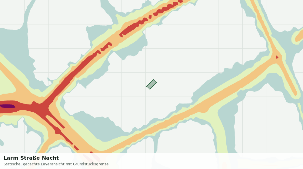 Statische Kartenansicht: Lärm Straße Nacht