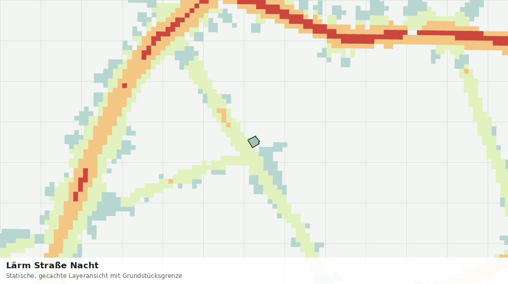Statische Kartenansicht: Lärm Straße Nacht