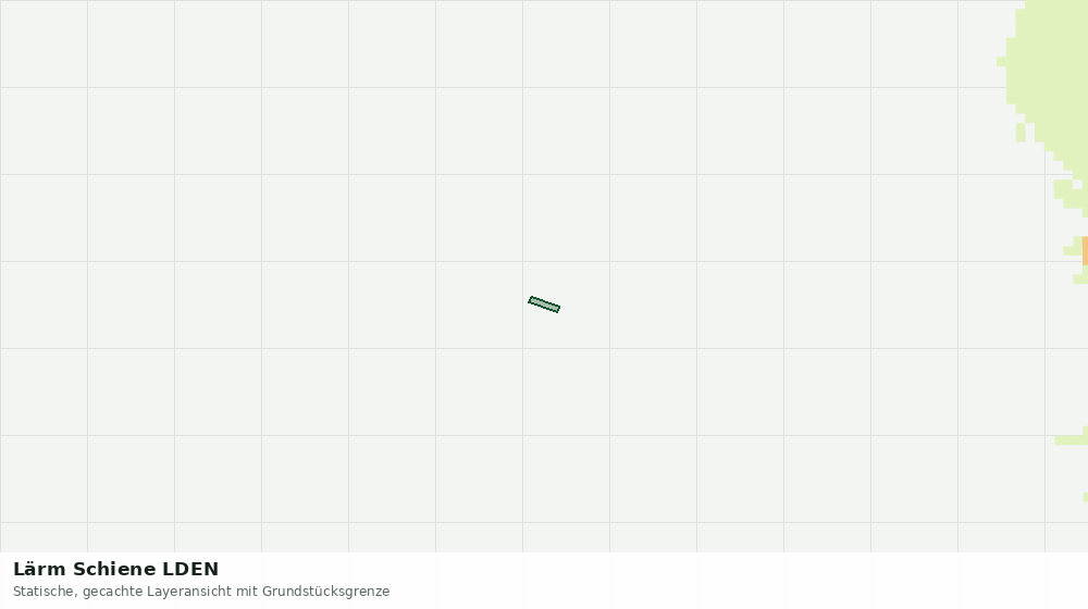 Statische Kartenansicht: Lärm Schiene LDEN