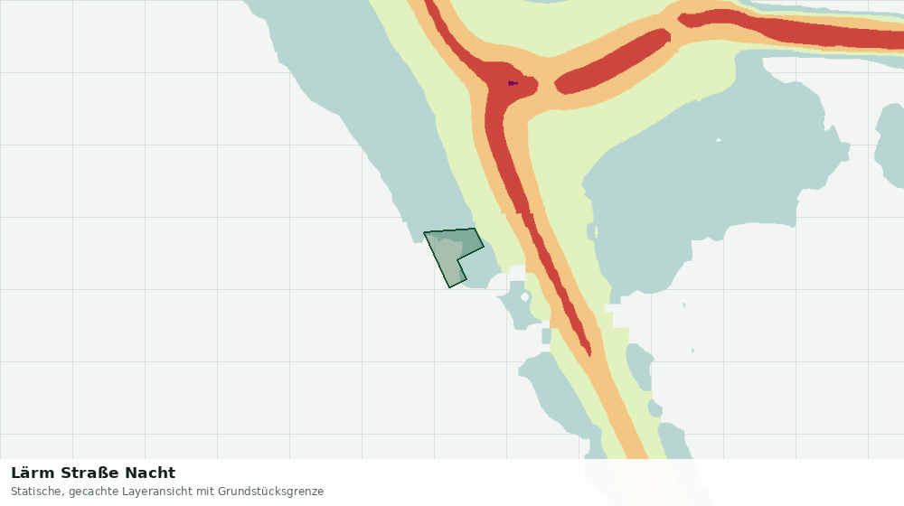 Statische Kartenansicht: Lärm Straße Nacht