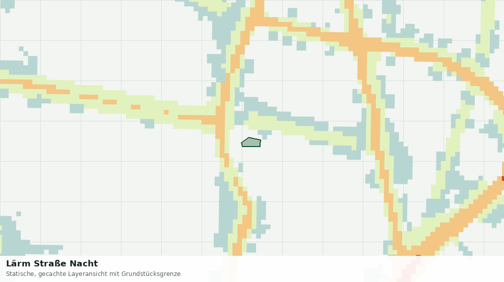 Statische Kartenansicht: Lärm Straße Nacht