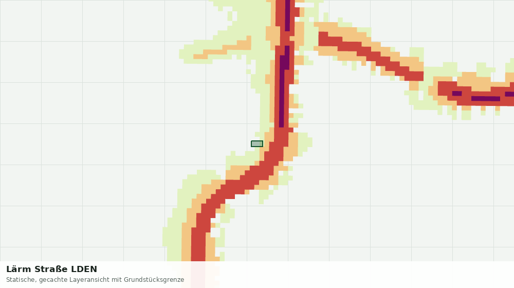 Statische Kartenansicht: Lärm Straße LDEN