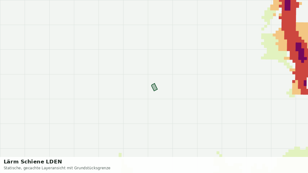 Statische Kartenansicht: Lärm Schiene LDEN
