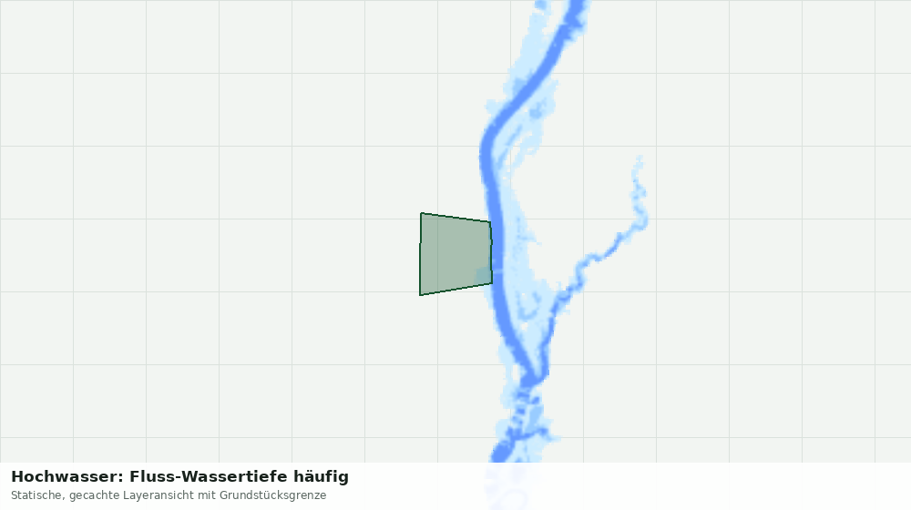 Statische Kartenansicht: Hochwasser: Fluss-Wassertiefe häufig
