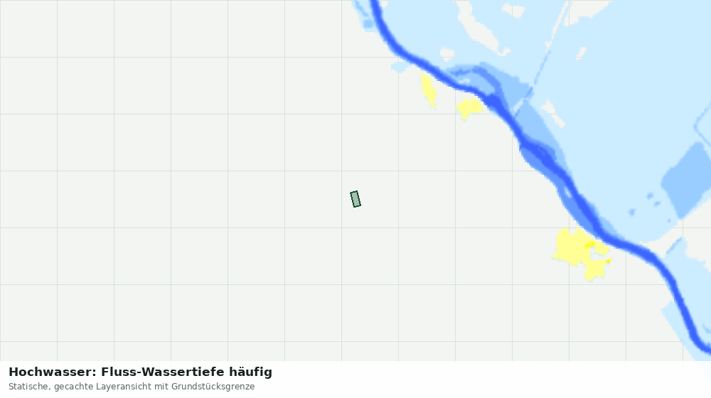 Statische Kartenansicht: Hochwasser: Fluss-Wassertiefe häufig
