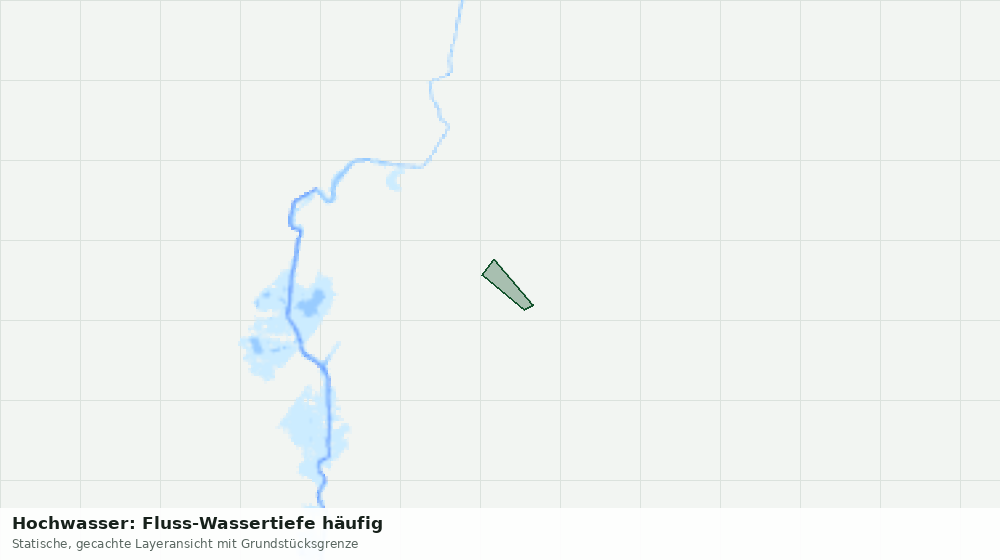 Statische Kartenansicht: Hochwasser: Fluss-Wassertiefe häufig