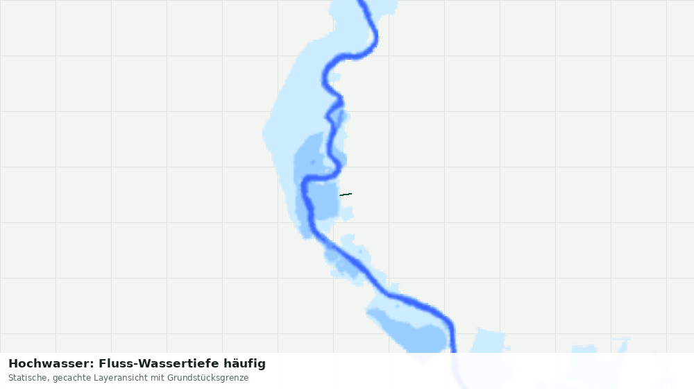 Statische Kartenansicht: Hochwasser: Fluss-Wassertiefe häufig