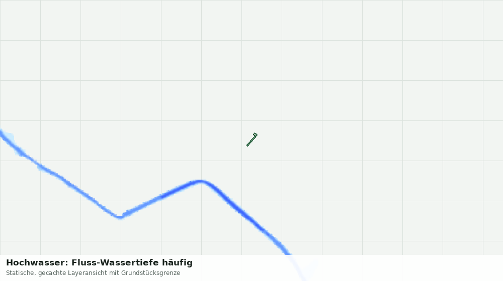 Statische Kartenansicht: Hochwasser: Fluss-Wassertiefe häufig