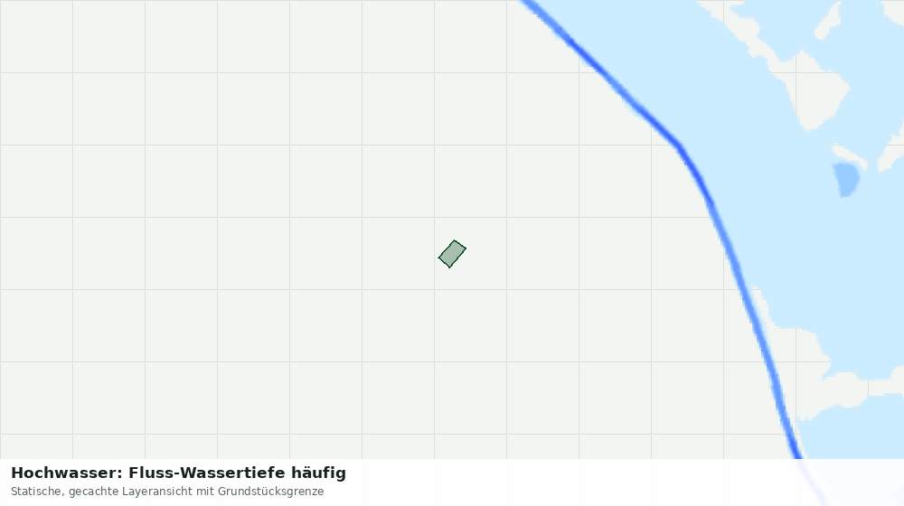 Statische Kartenansicht: Hochwasser: Fluss-Wassertiefe häufig