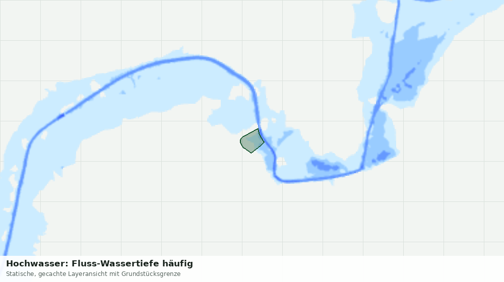 Statische Kartenansicht: Hochwasser: Fluss-Wassertiefe häufig