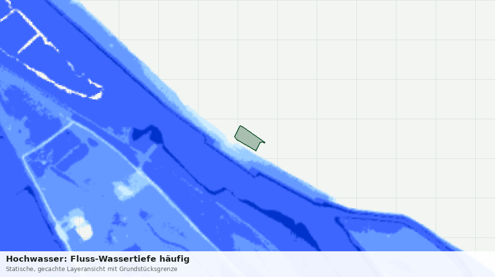 Statische Kartenansicht: Hochwasser: Fluss-Wassertiefe häufig