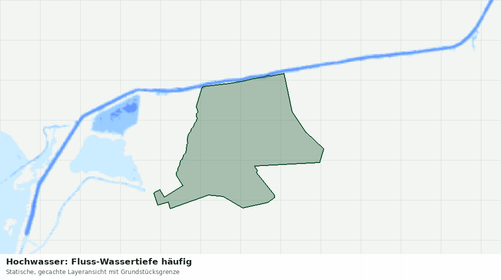 Statische Kartenansicht: Hochwasser: Fluss-Wassertiefe häufig