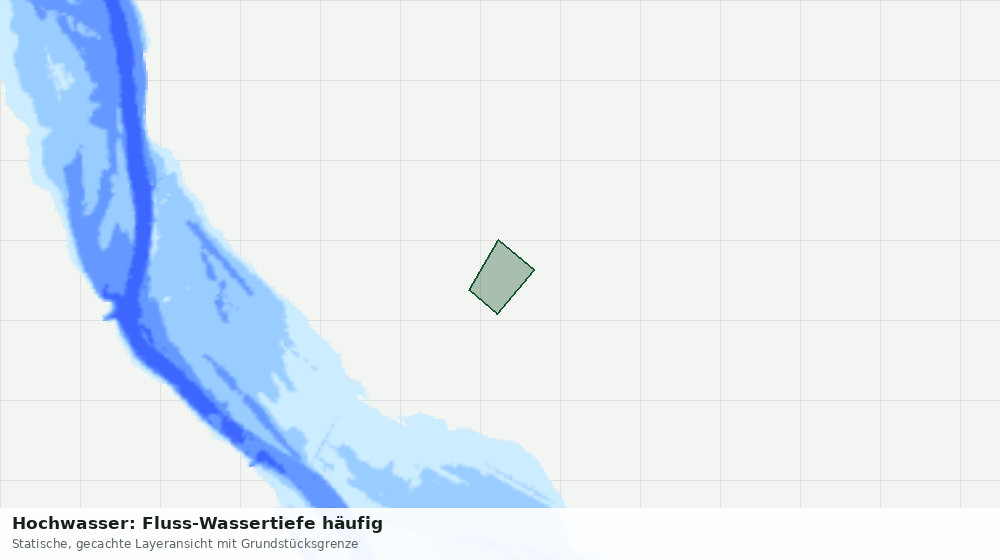 Statische Kartenansicht: Hochwasser: Fluss-Wassertiefe häufig