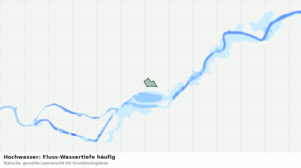 Statische Kartenansicht: Hochwasser: Fluss-Wassertiefe häufig