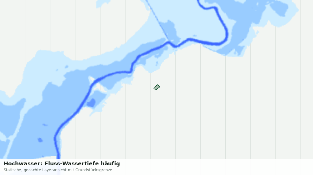 Statische Kartenansicht: Hochwasser: Fluss-Wassertiefe häufig