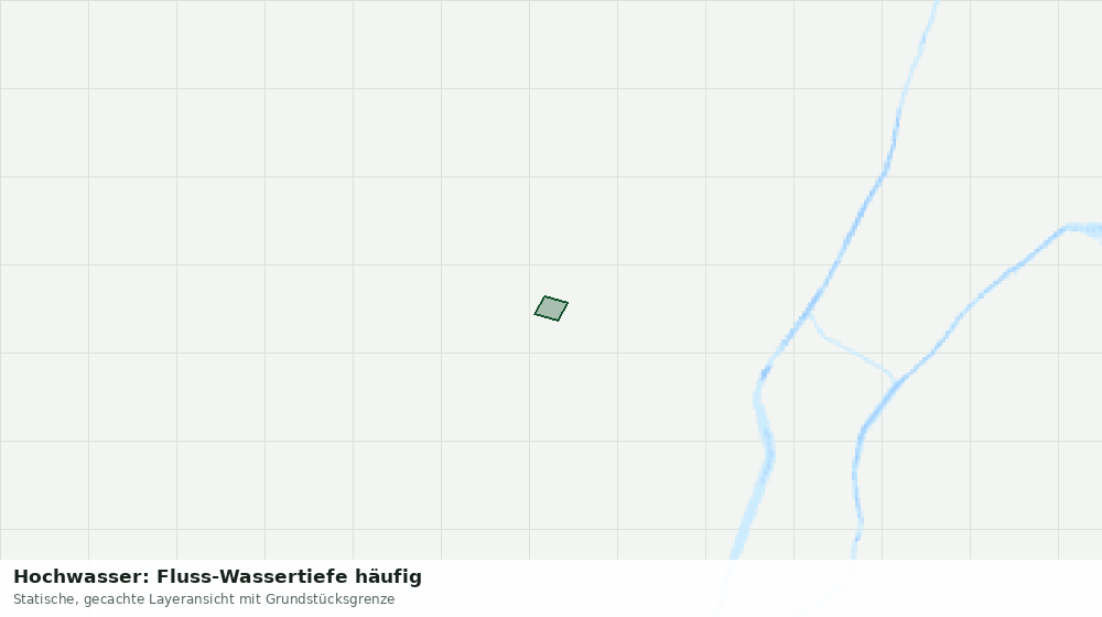Statische Kartenansicht: Hochwasser: Fluss-Wassertiefe häufig