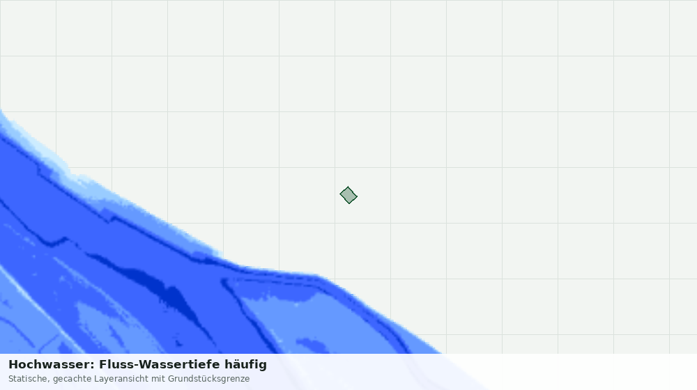 Statische Kartenansicht: Hochwasser: Fluss-Wassertiefe häufig