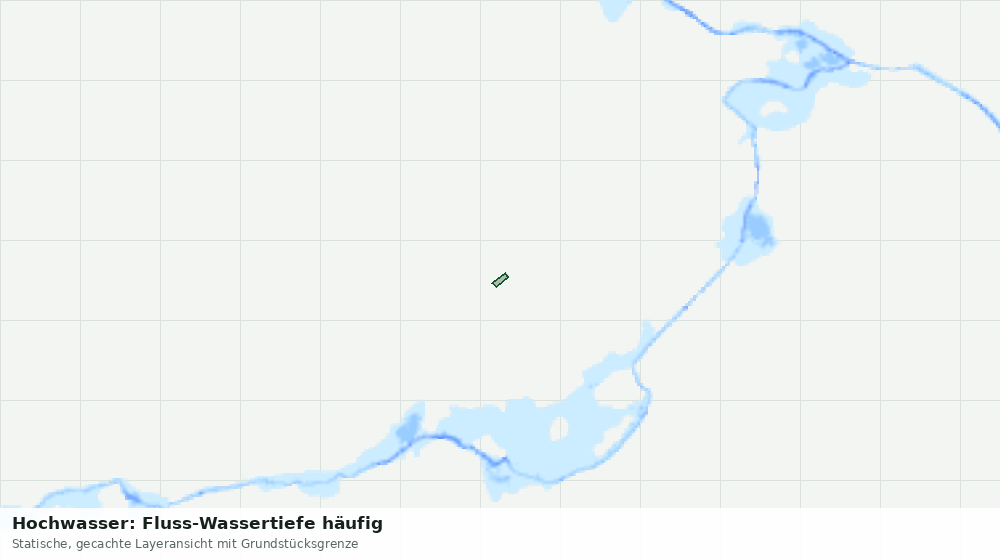 Statische Kartenansicht: Hochwasser: Fluss-Wassertiefe häufig